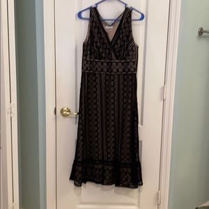 Ann Taylor Loft black lace dress